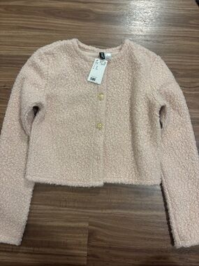H&M light pink Boucle jacket